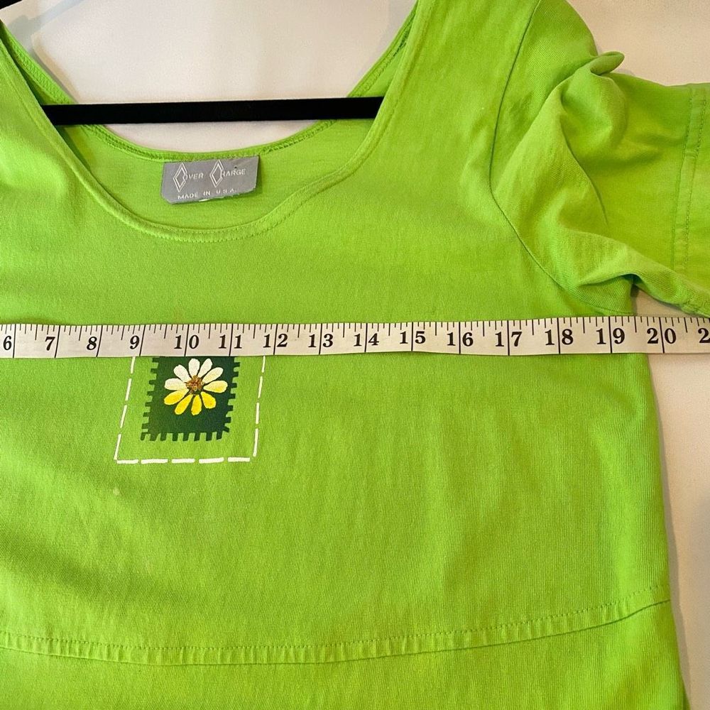 Cover Charge Vintage T-Shirt Dress with pockets Green Size Small - Picture 9 of 9